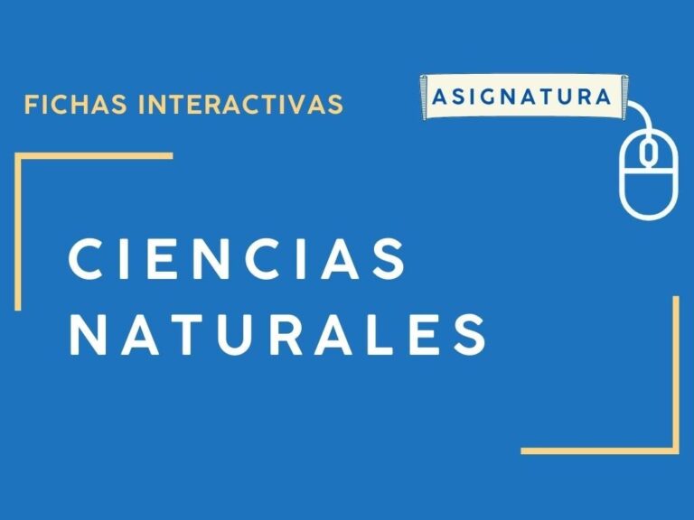 Fichas interactivas de ciencias naturales Herramientas didácticas para