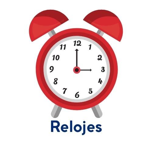 Fichas interactivas online de relojes y de relojes digitales.