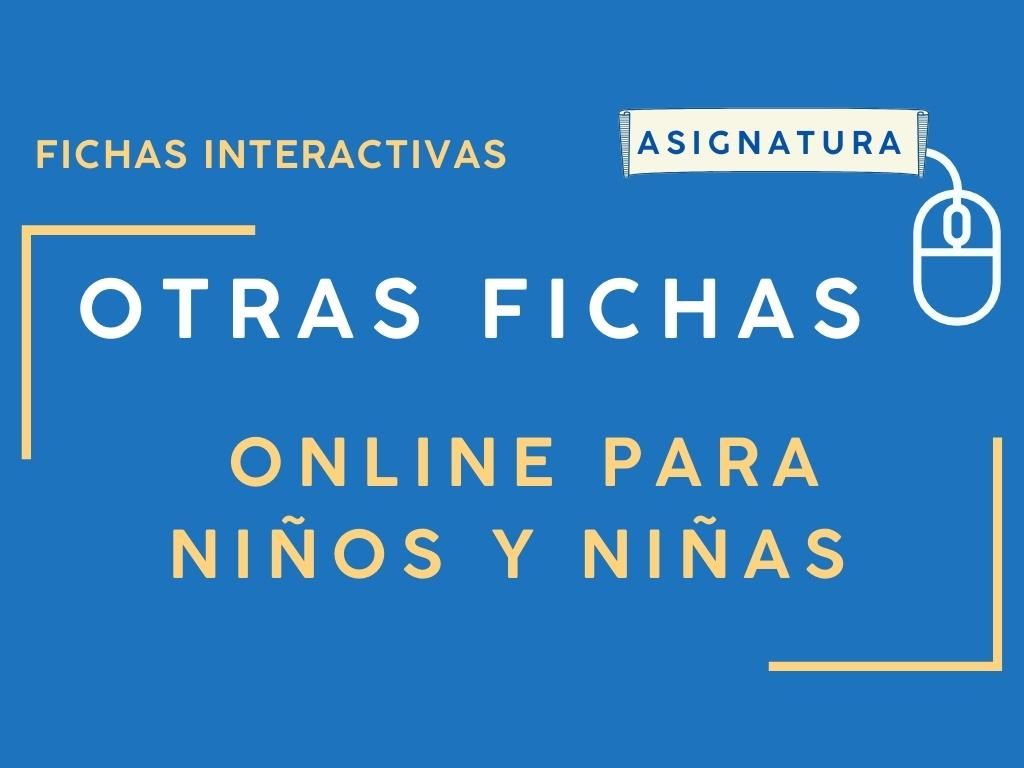 Fichas interactivas de Halloween 4 Fichas interactivas online para niños y niñas.