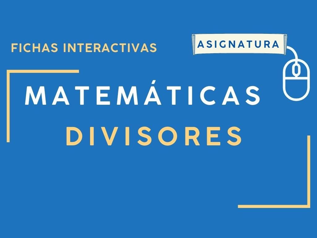 Fichas interactivas de matemáticas sobre divisiones