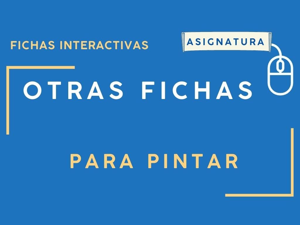 Fichas interactivas de Halloween 5 Fichas interactivas para pintar.