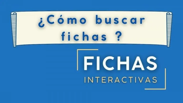 ¿Cómo buscar fichas en Liveworksheets? 1 Imagen destacada con texto. ¿Cómo buscar fichas interactivas? sobre Liveworksheets.