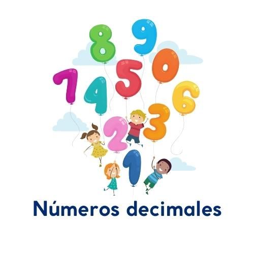 Fichas interactivas de matemáticas sobre números decimales