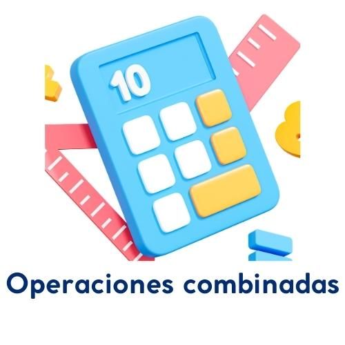 Fichas interactivas de matemáticas sobre operaciones combinadas