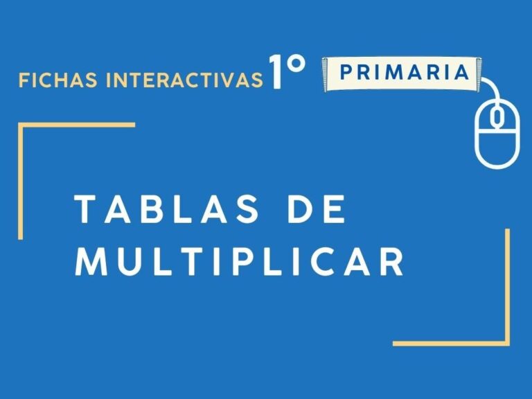 Imagen para artículo sobre Fichas interactivas de tablas de multiplicar para Primero de Primaria.