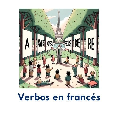 Fichas interactivas de francés sobre verbos.