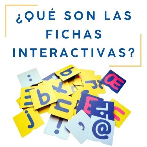 Fichas interactivas para potenciar el aprendizaje y la participación activa de los alumnos y alumnas en su proceso educativo 6 Imagen con letras del abecedario y pregunta: ¿Qué son las fichas interactivas?